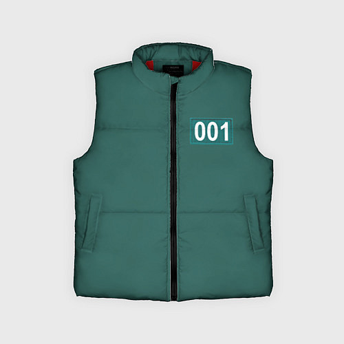 Детский жилет Игра кальмара 001 / 3D-Красный – фото 1