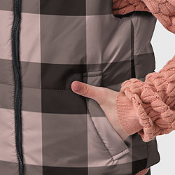 Детский жилет Темная пыльная роза паттерн, цвет: 3D-черный — фото 2