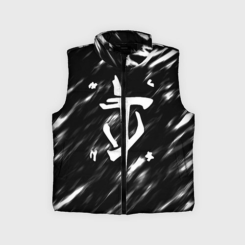 Детский жилет Doom штрихи красок / 3D-Черный – фото 1