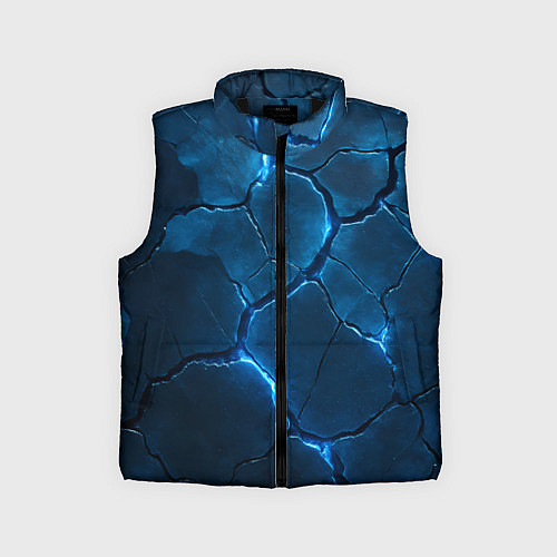 Детский жилет Неоновые плиты с камуфляжем / 3D-Черный – фото 1