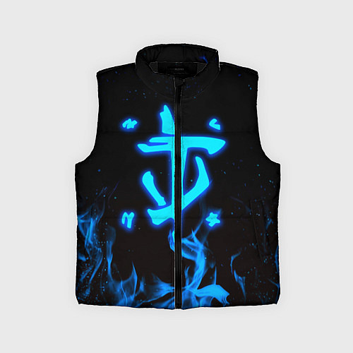 Детский жилет Дум огонь лого / 3D-Черный – фото 1