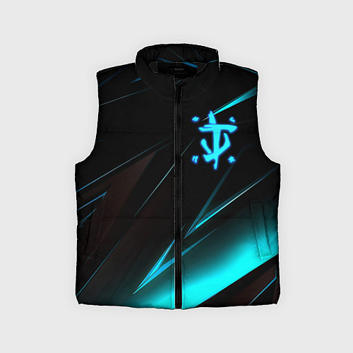 Детский жилет Doom neon stripes / 3D-Черный – фото 1