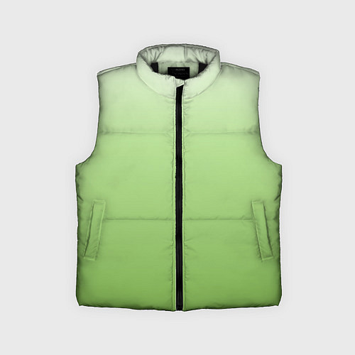 Детский жилет Градиент нежно-зеленый / 3D-Черный – фото 1
