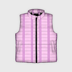 Детский жилет Color pink cage, цвет: 3D-черный