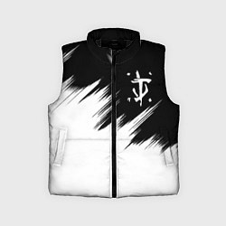 Детский жилет Doom краски черно белый