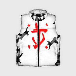 Детский жилет Doom лого камуфляж текстура, цвет: 3D-черный
