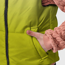 Детский жилет Градиент лаймовый, цвет: 3D-черный — фото 2