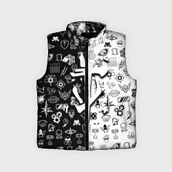 Детский жилет Doom ачивки паттерн, цвет: 3D-черный
