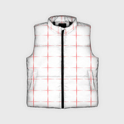 Детский жилет Color white red crosses