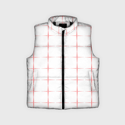Детский жилет Color white red crosses / 3D-Черный – фото 1
