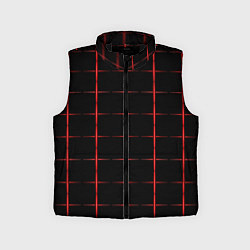 Детский жилет Color black red crosses, цвет: 3D-черный