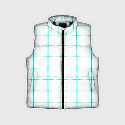 Детский жилет Color white light blue crosses