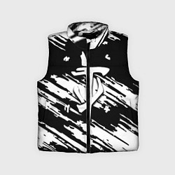 Детский жилет Doom краски полосы, цвет: 3D-черный