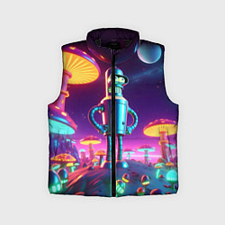 Детский жилет Ночёвка Бендера на планете светящихся гигантских г, цвет: 3D-черный
