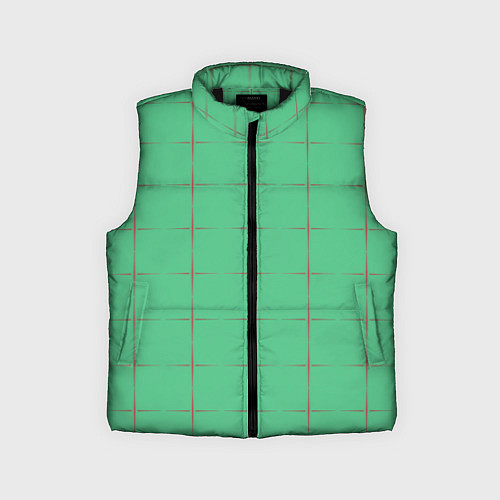 Детский жилет Color green stripes / 3D-Черный – фото 1