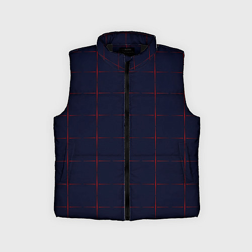 Детский жилет Color dark blue red crosses / 3D-Черный – фото 1