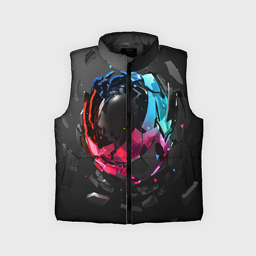 Детский жилет Abstract graphics / 3D-Черный – фото 1