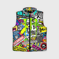 Детский жилет Monster energy logo brend, цвет: 3D-черный