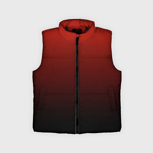 Детский жилет Red gradient / 3D-Черный – фото 1