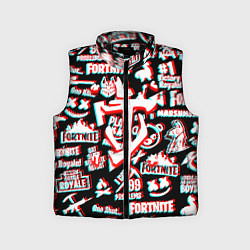 Детский жилет Doom x fortnite glitch, цвет: 3D-черный