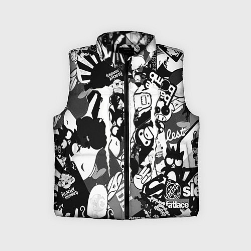 Детский жилет Monster energy black sticker / 3D-Черный – фото 1