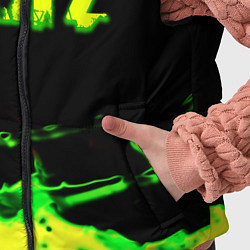 Детский жилет Dayz кислотные краски штрихи, цвет: 3D-черный — фото 2