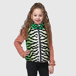 Детский жилет Скумбрия зеленая, цвет: 3D-черный — фото 2