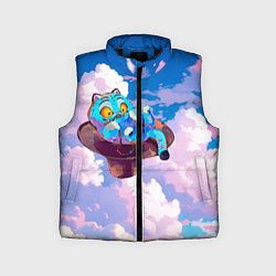 Детский жилет Tiger Derpy in the clouds, цвет: 3D-черный