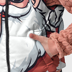 Детский жилет Санта Клаус в стильных солнцезащитных очках, цвет: 3D-красный — фото 2