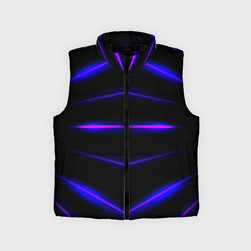Детский жилет Color black neon stripes / 3D-Черный – фото 1