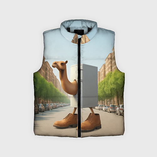 Детский жилет Фриго Камело мем / 3D-Черный – фото 1