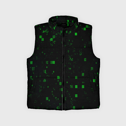 Детский жилет Color green khaki / 3D-Черный – фото 1
