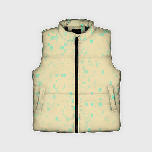 Детский жилет Color beige turquoise / 3D-Черный – фото 1