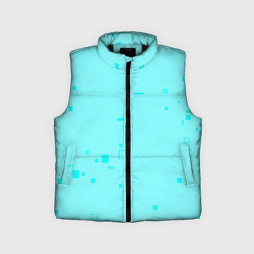 Детский жилет Color light blue shapes / 3D-Черный – фото 1