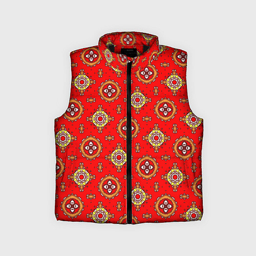 Детский жилет Яркий узор в этническом стиле / 3D-Черный – фото 1