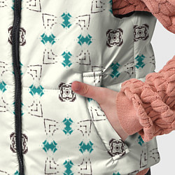 Детский жилет Узорчатый паттерн в квадратных ячейках, цвет: 3D-черный — фото 2