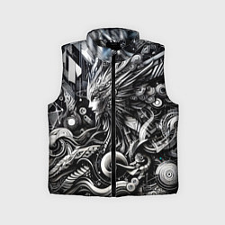 Детский жилет Abstraction cyber pattern - ai art fantasy, цвет: 3D-черный
