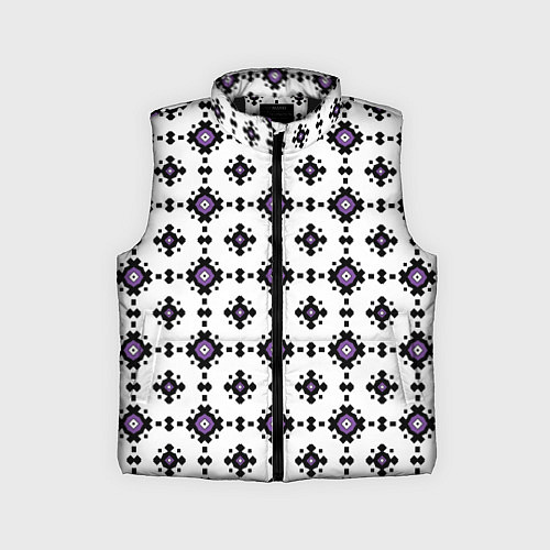 Детский жилет Абстрактный геометрический орнамент / 3D-Черный – фото 1