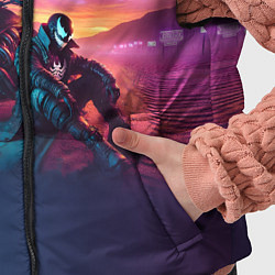 Детский жилет Venom near his motorcycle - ai art fantasy, цвет: 3D-черный — фото 2