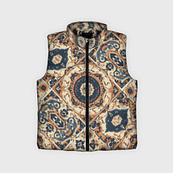 Детский жилет Узоры калейдоскопа, цвет: 3D-черный