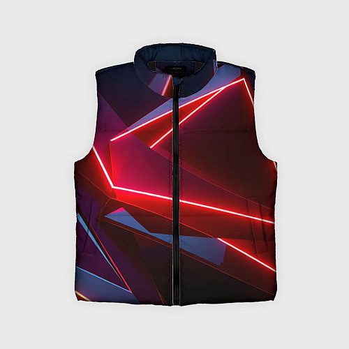 Детский жилет Neon laser red / 3D-Черный – фото 1