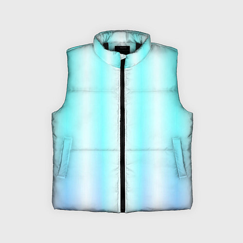 Детский жилет Neon white blue lines / 3D-Черный – фото 1