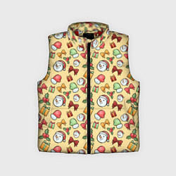 Детский жилет Новогодний паттерн