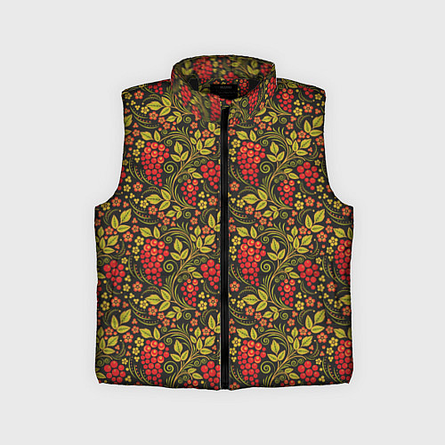 Детский жилет Славянский узор / 3D-Черный – фото 1
