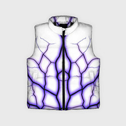 Детский жилет Color white purple