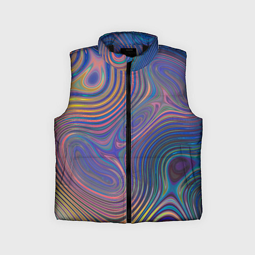 Детский жилет Абстрактная рябь / 3D-Черный – фото 1