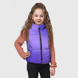 Детский жилет Color purple gradient, цвет: 3D-черный — фото 2