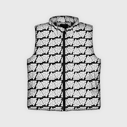 Детский жилет Символы валькнут как защитная кольчуга / 3D-Черный – фото 1