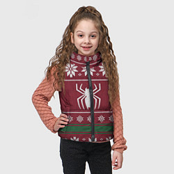 Детский жилет Рождественский свитер Человека паука, цвет: 3D-черный — фото 2