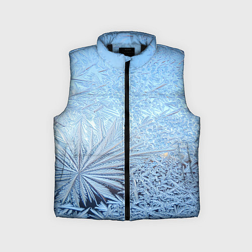 Детский жилет Кристально-чистый морозный узор / 3D-Черный – фото 1